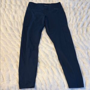 Eddie Bauer Size Medium Navy Leggings C3
